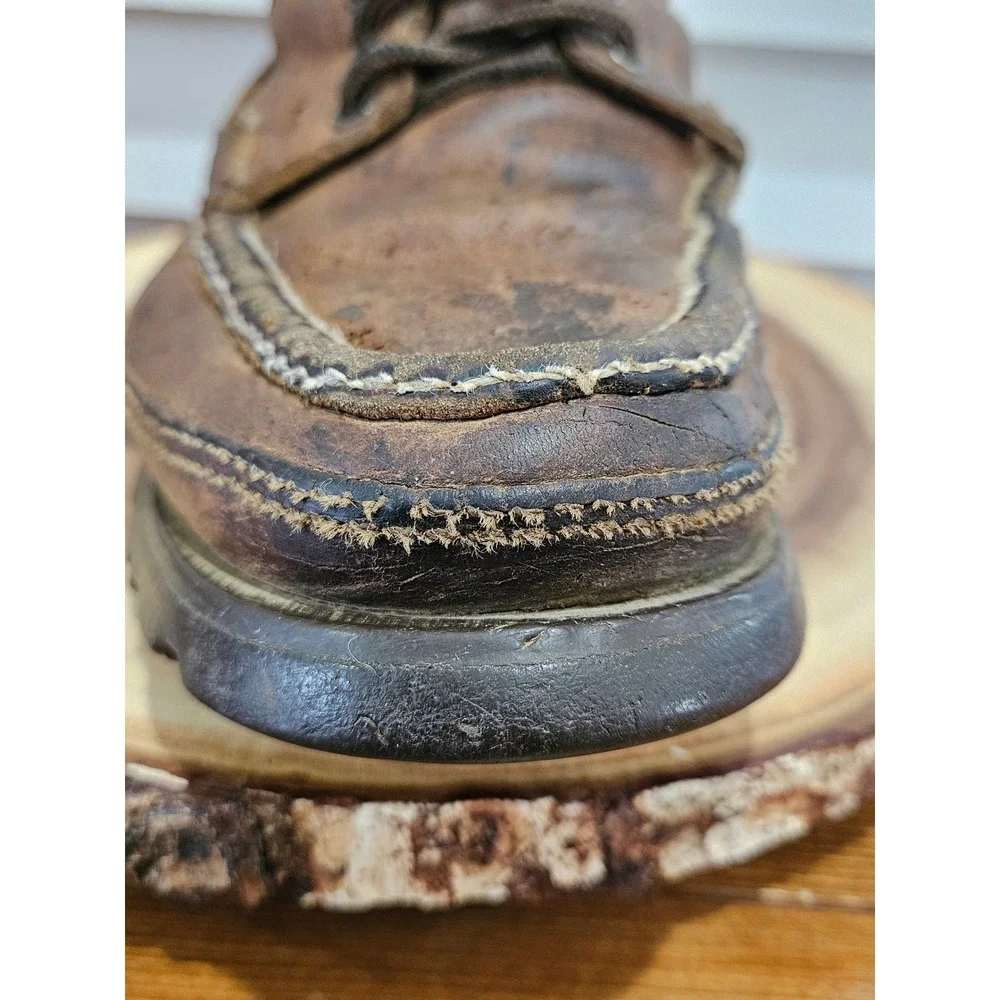 VTG W.C. Russell Moccasin Co Bird Shooter BLUE LABEL 50s 60s Boots Vibram 111/2